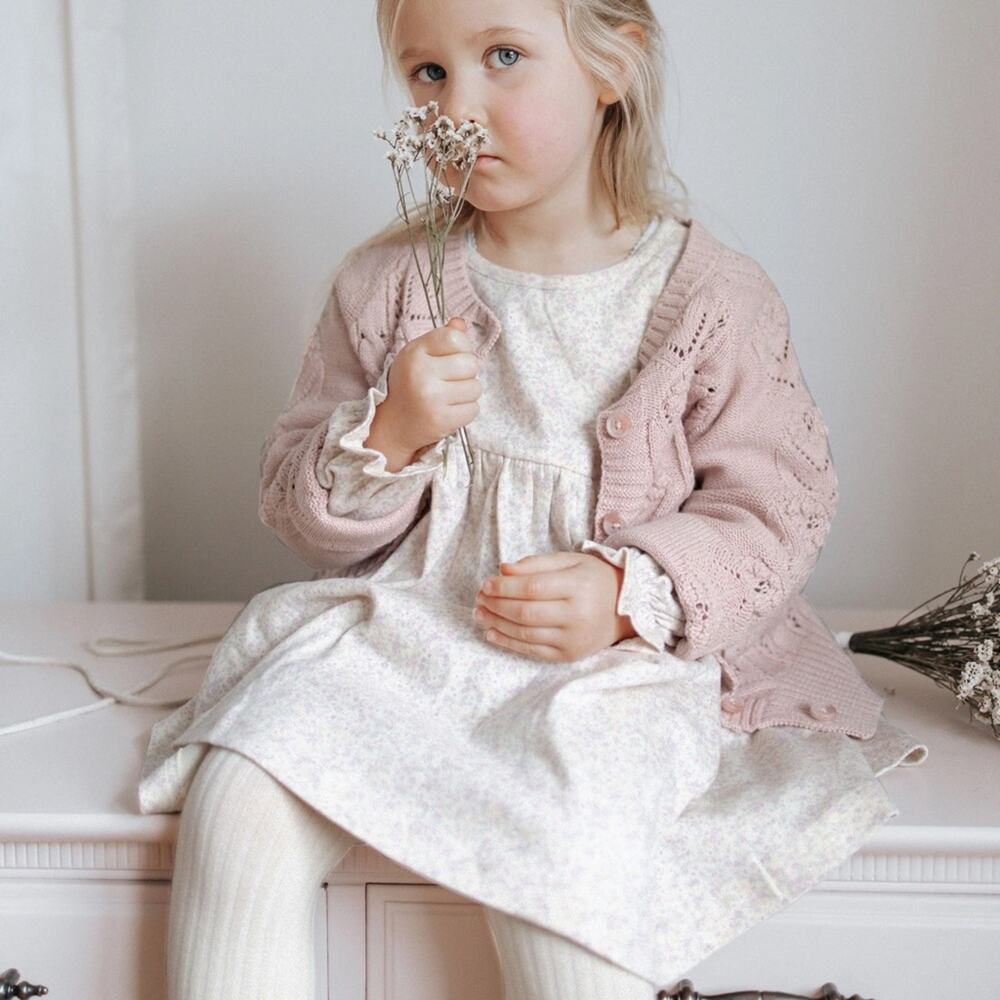 Jamie Kay Sophie Cardigan Butterfly Fleck 4T NWT Cotton Knit